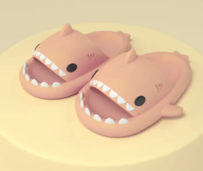 Adult Shark Cartoon Slippers, Indoor Outdoor Funny Slippers - THE OUTLET