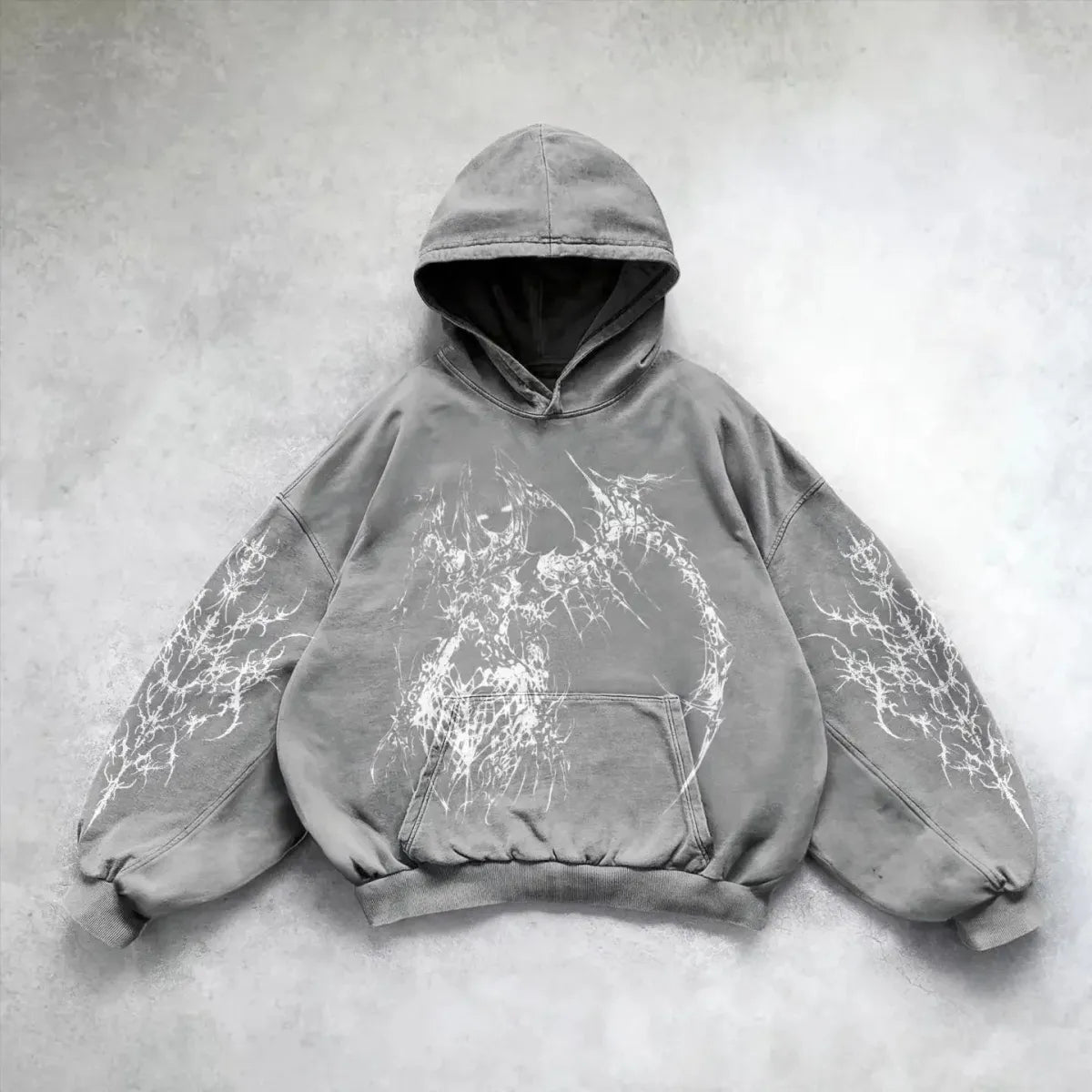 Hip Hop Y2K Printed Hoodie