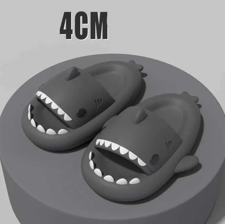 Adult Shark Cartoon Slippers, Indoor Outdoor Funny Slippers - THE OUTLET