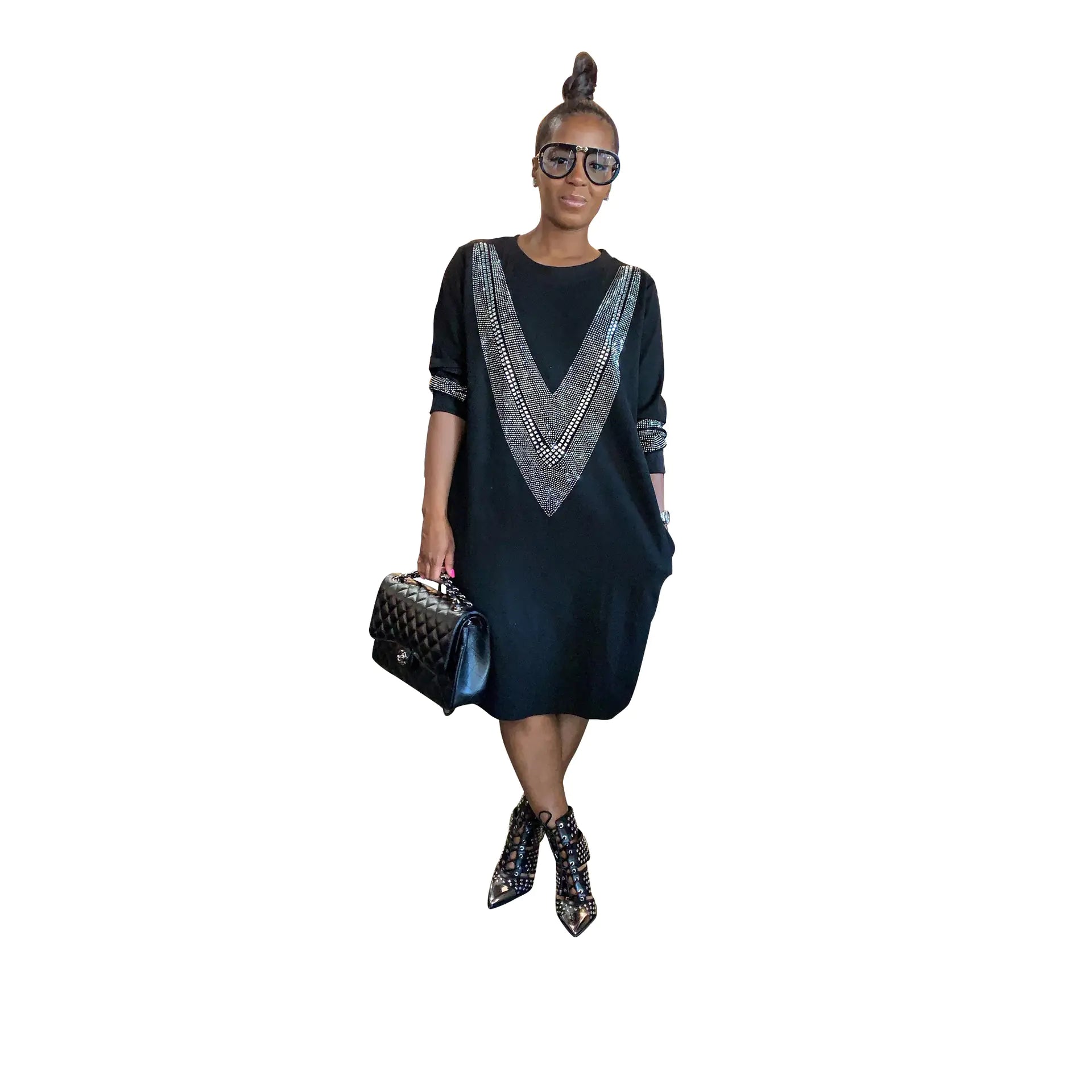 YZ1224 Women's Casual Loose Dress for Fall/Winter - THE OUTLET