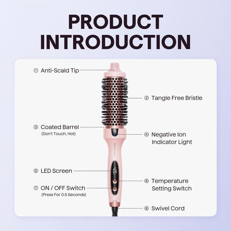 Wavytalk®️ Blowout Boost Ionic Thermal Brush - THE OUTLET
