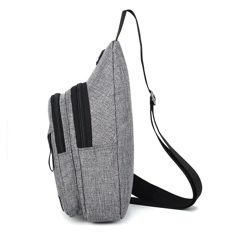 Men Women Sling Bag Chest Fanny Packs Cross Body Travel Sports Shoulder Backpack - THE OUTLET