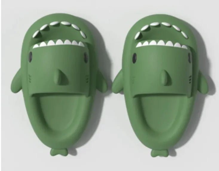 Adult Shark Cartoon Slippers, Indoor Outdoor Funny Slippers - THE OUTLET