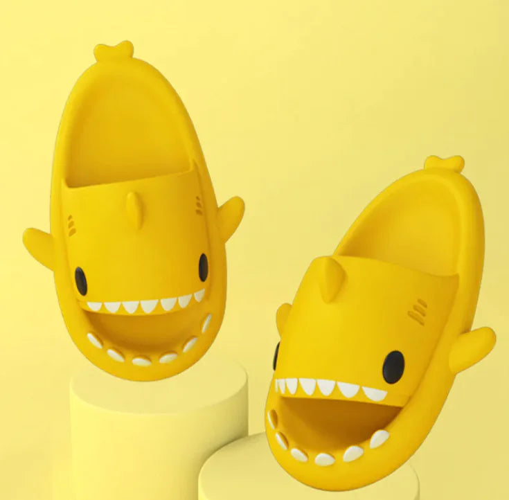 Adult Shark Cartoon Slippers, Indoor Outdoor Funny Slippers - THE OUTLET