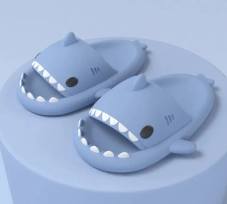 Adult Shark Cartoon Slippers, Indoor Outdoor Funny Slippers - THE OUTLET