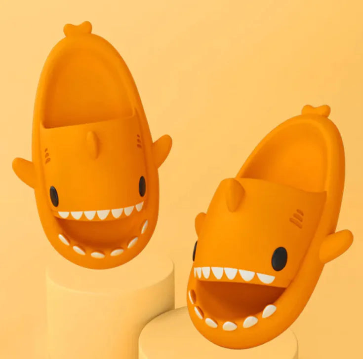 Adult Shark Cartoon Slippers, Indoor Outdoor Funny Slippers - THE OUTLET