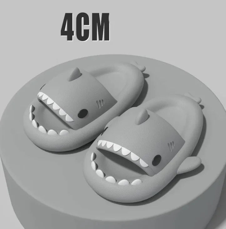 Adult Shark Cartoon Slippers, Indoor Outdoor Funny Slippers - THE OUTLET